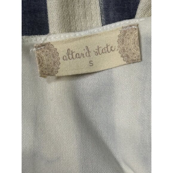 Altar'd State Womens Dress Size S Blue Striped Sleeveless Halter Elastic Waist - Picture 6 of 9